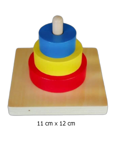 Three Color on Vertical Dowel