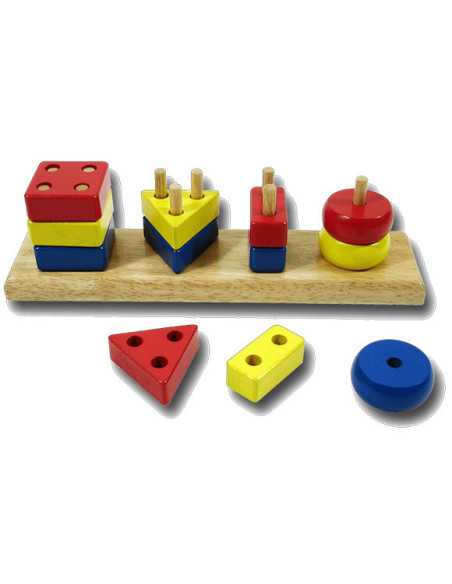 4 Shapes with 3 Colors (12 pieces)