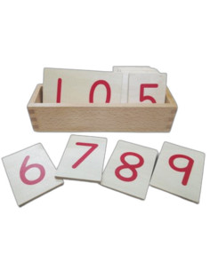 Wooden Number Cards w/ Box (1-10)- Small 2
