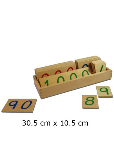 Big Wooden Number Cards with Box (1- 1,000)