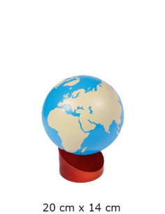 Globe Land and Water Painted