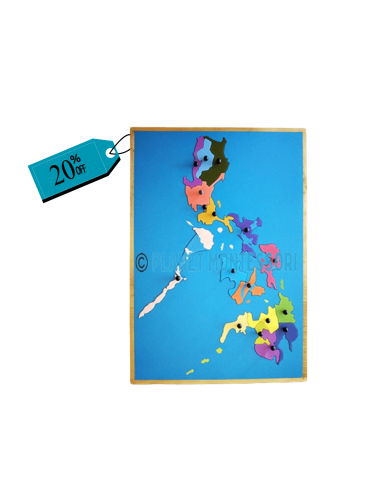 Philippine Wood Puzzle Map - 17 Regions