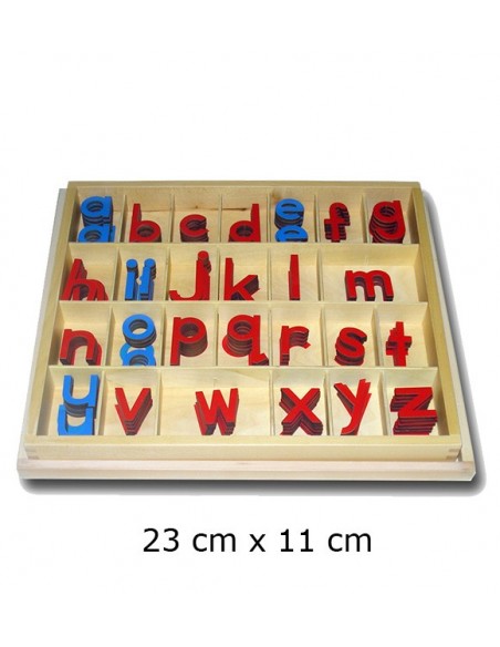 Movable Alphabet in Wood - Print  - Medium Size Movable Alphabet in Wood - Print  - Medium Size