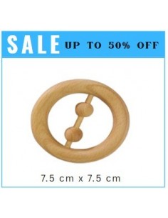 Wooden Ring Beads Rattle