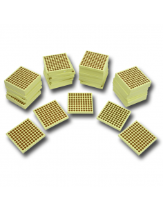 45 Wooden Hundreds Squares