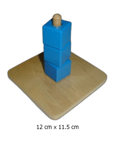 3 Cubes on 1 Vertical Stick